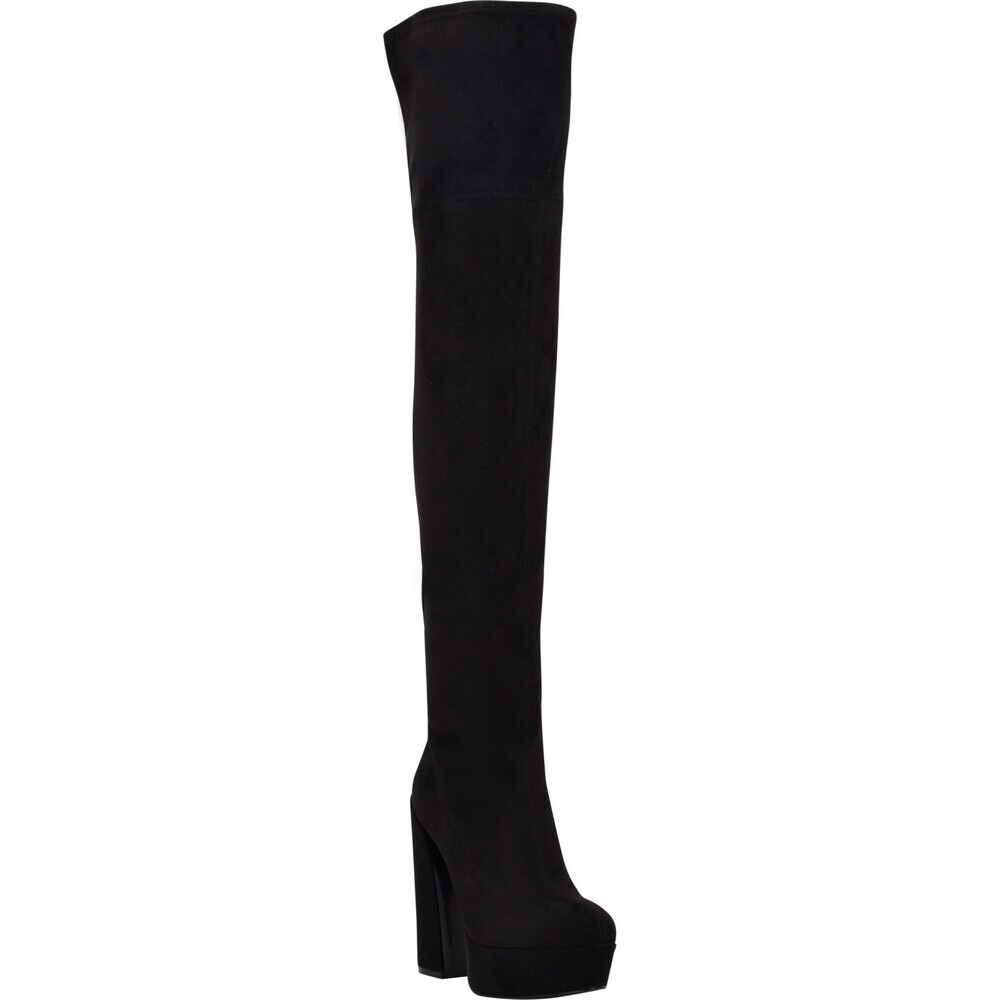 Guess Cristy Boots Women's US 6 Black Over The Knee High Heel Platform LION269